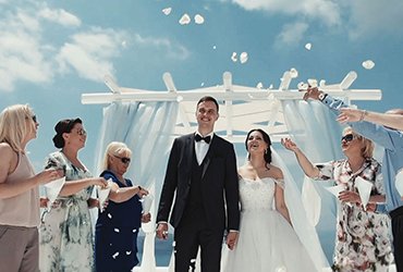 Olesya & Oleg // Santorini, Greece <br>