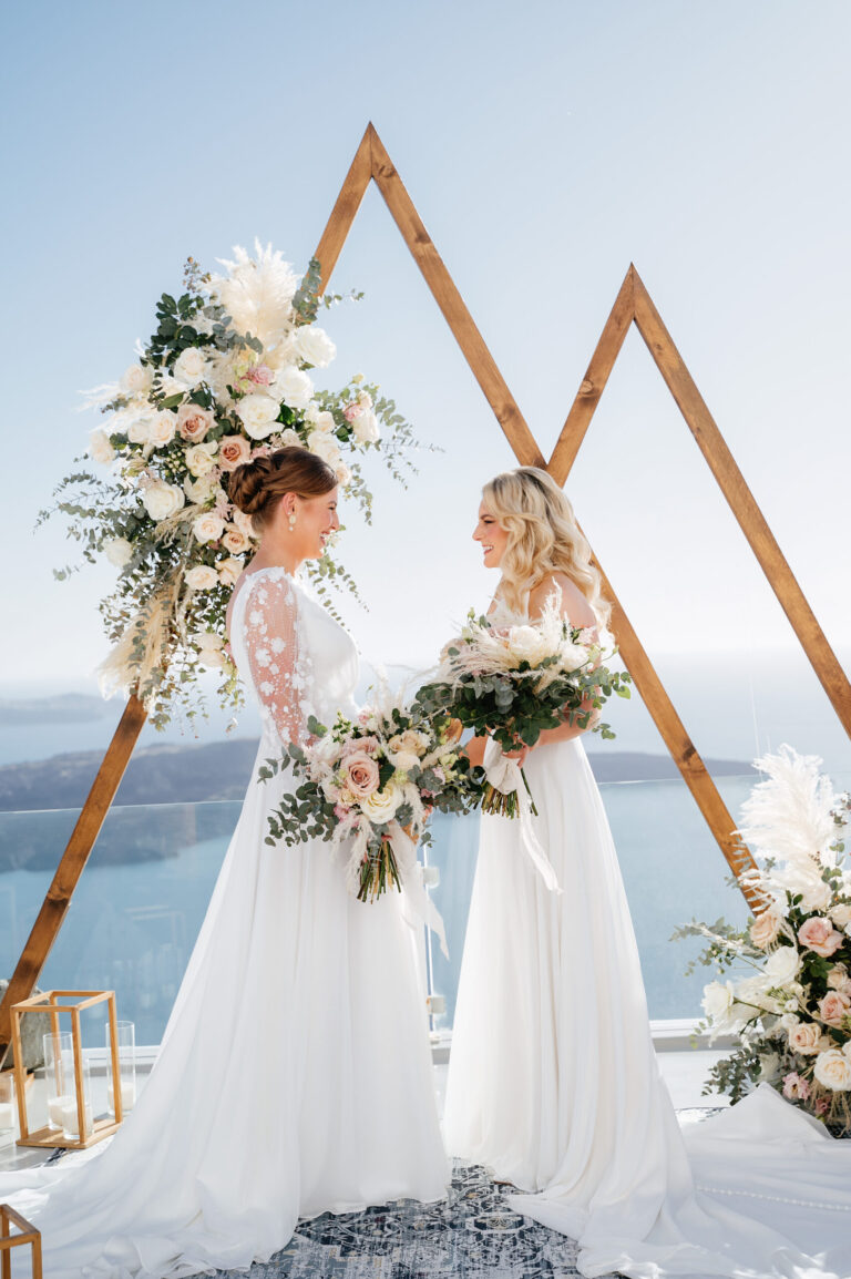 A romantic same-sex wedding at private villa captured forever