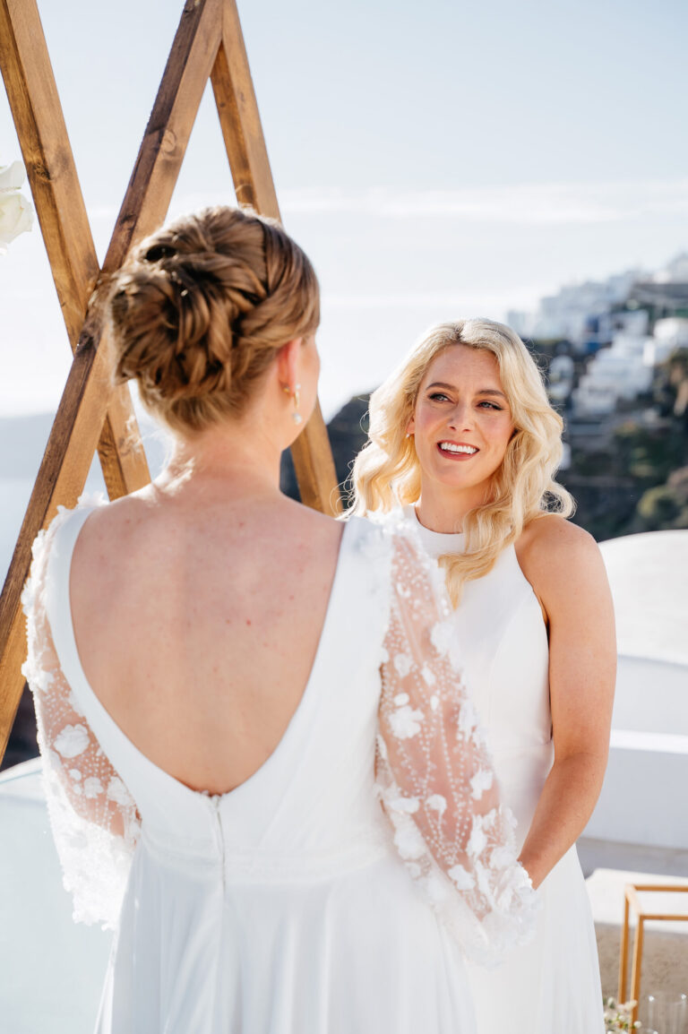 A romantic same-sex wedding at private villa captured forever