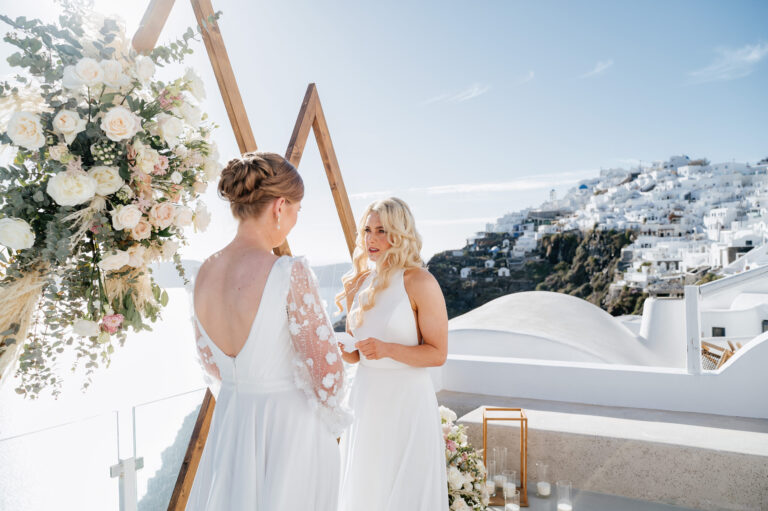 A romantic same-sex wedding at private villa captured forever