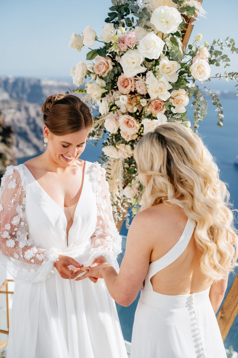 A romantic same-sex wedding at private villa captured forever