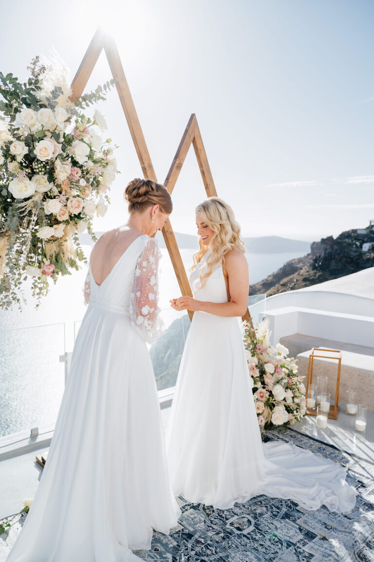 A romantic same-sex wedding at private villa captured forever