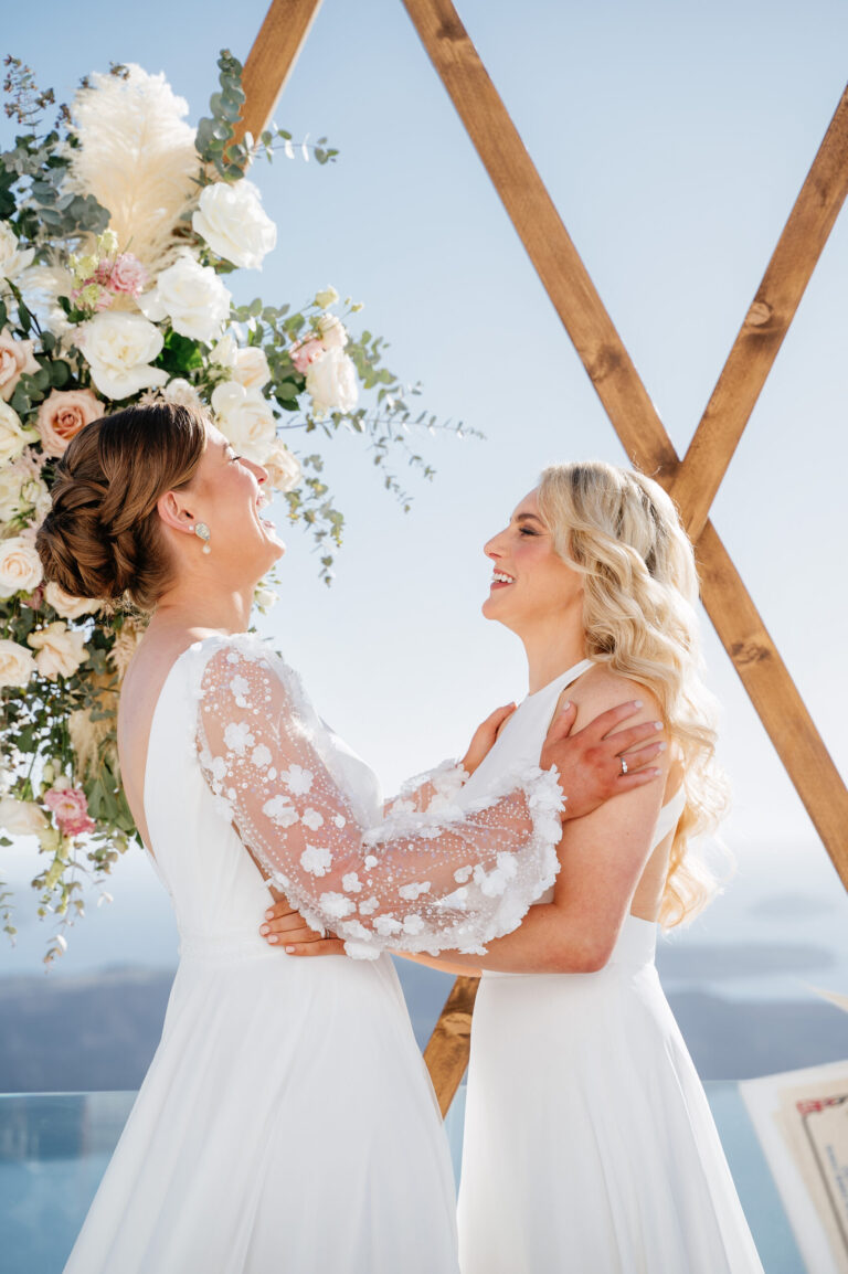 A romantic same-sex wedding at private villa captured forever