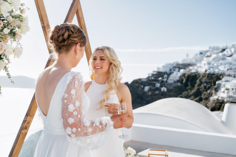 A romantic same-sex wedding at private villa captured forever