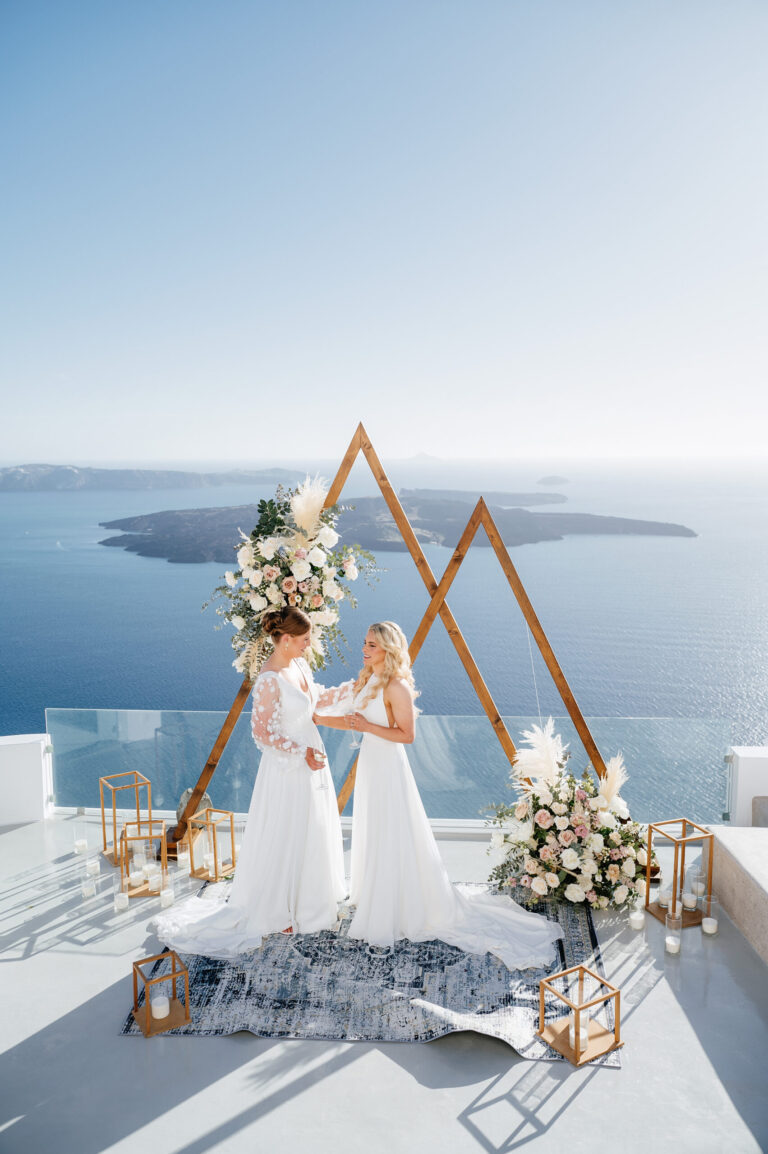 A romantic same-sex wedding at private villa captured forever