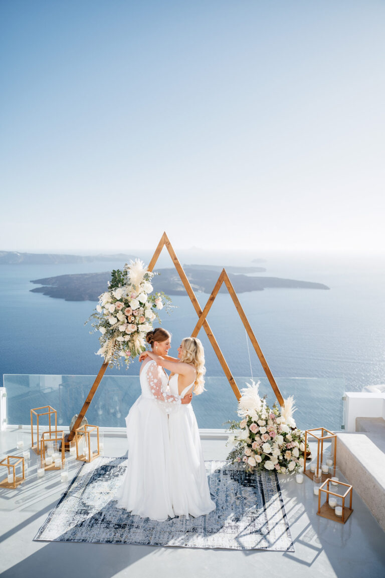 A romantic same-sex wedding at private villa captured forever
