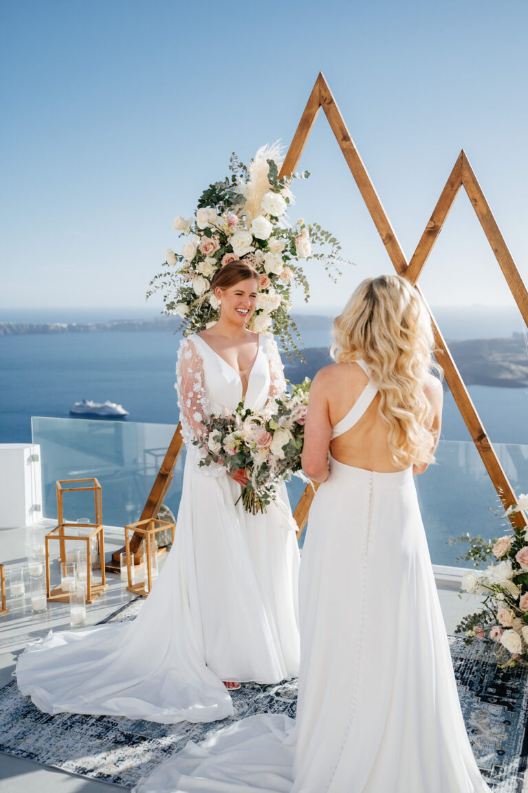 A romantic same-sex wedding at private villa captured forever