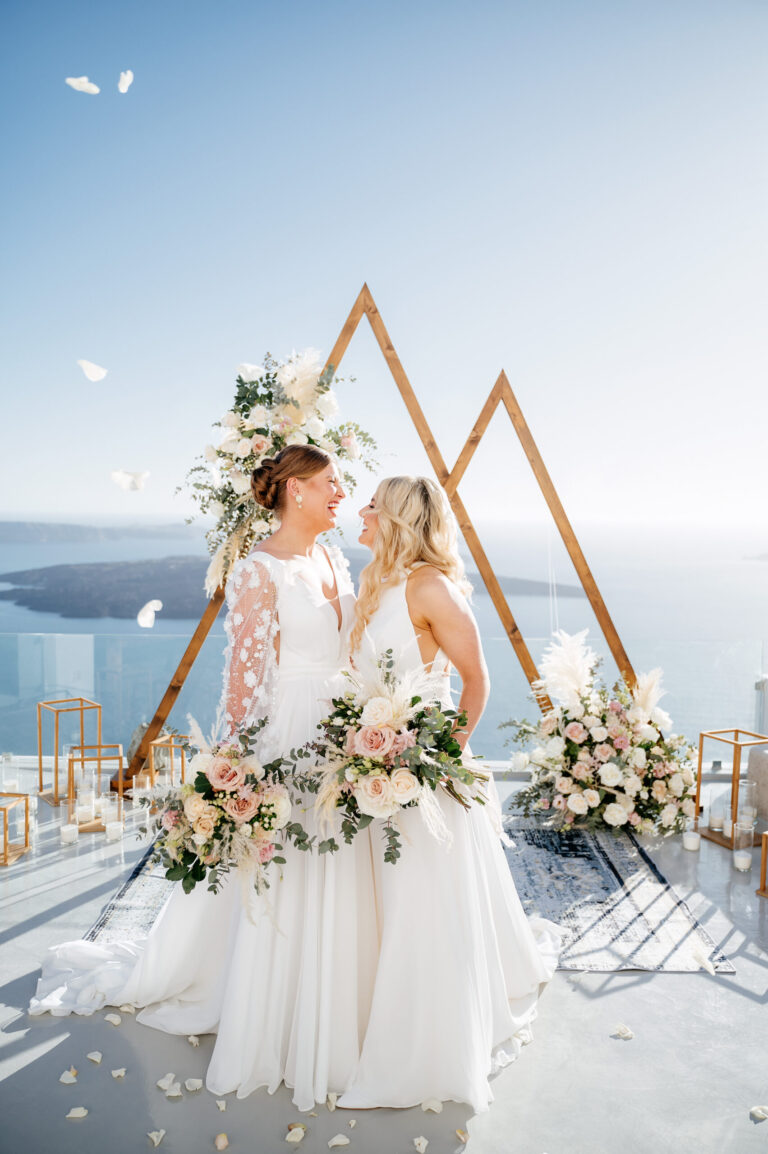 A romantic same-sex wedding at private villa captured forever