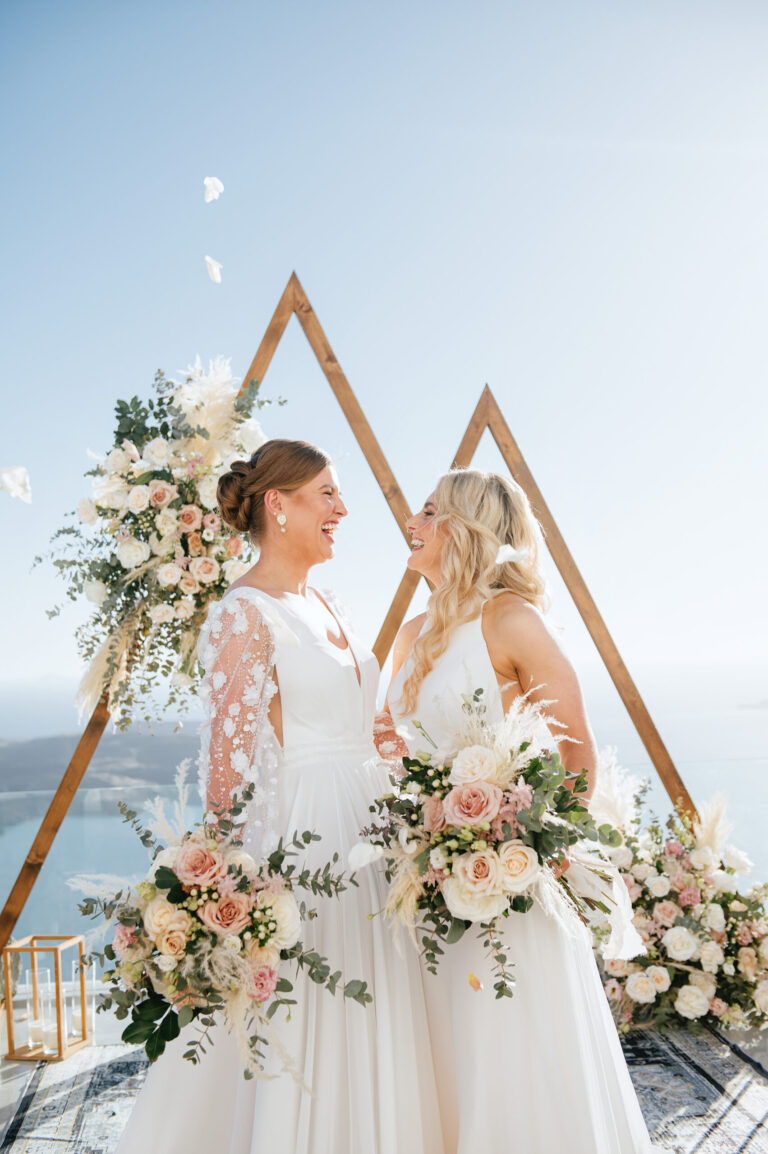 A romantic same-sex wedding at private villa captured forever