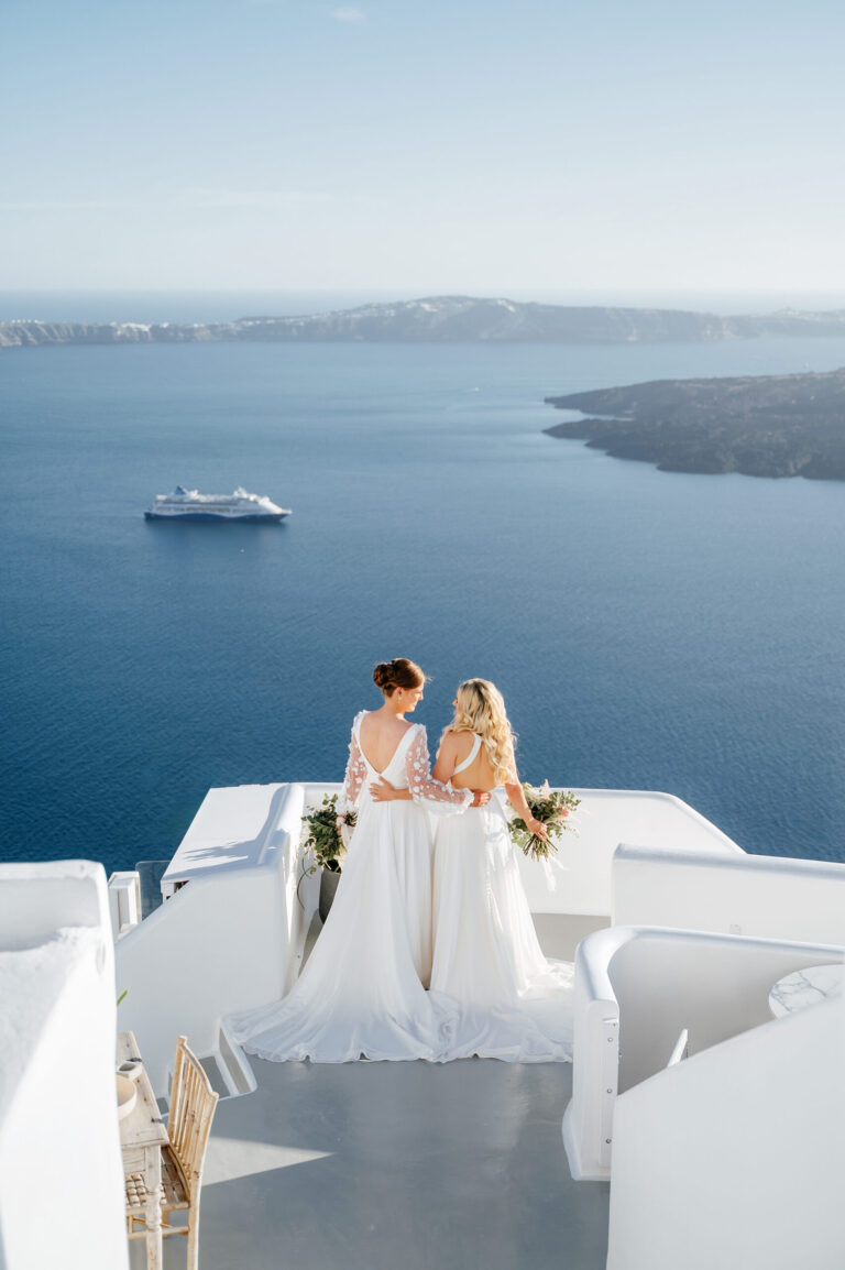 A romantic same-sex wedding at private villa captured forever