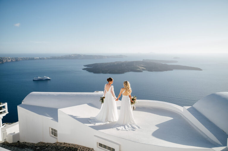 A romantic same-sex wedding at private villa captured forever