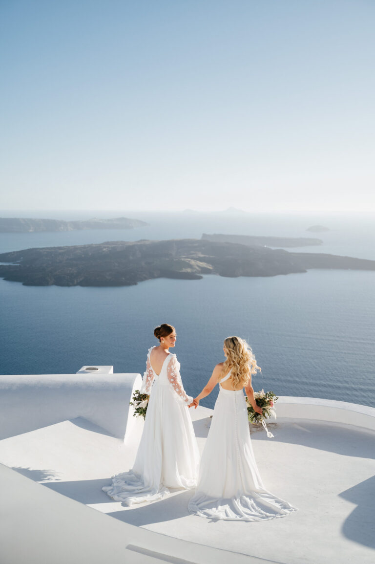 A romantic same-sex wedding at private villa captured forever