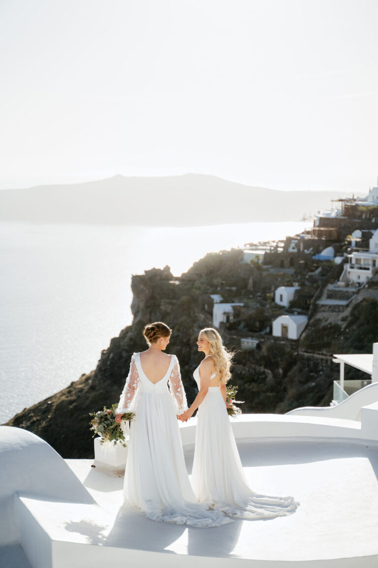 A romantic same-sex wedding at private villa captured forever