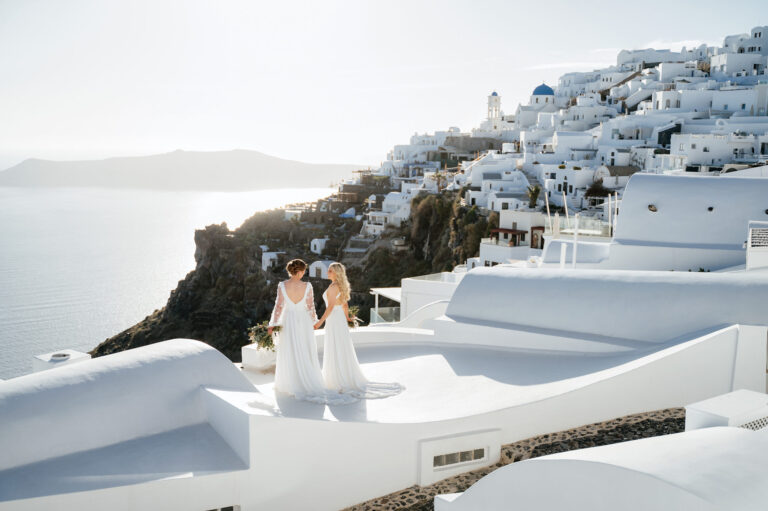 A romantic same-sex wedding at private villa captured forever