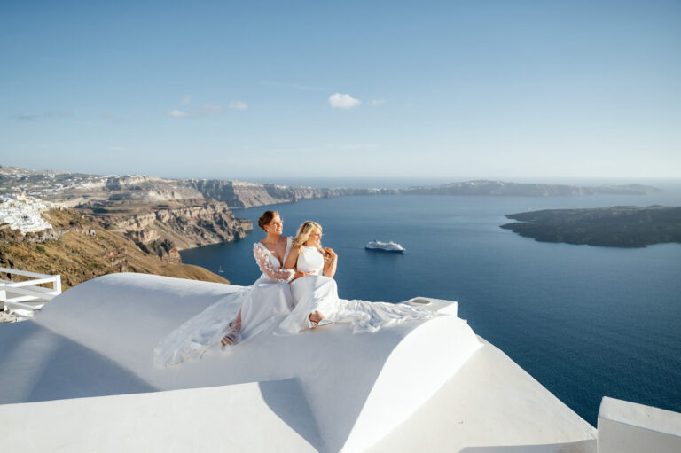 A romantic same-sex wedding at private villa captured forever