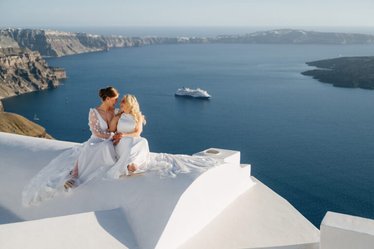 A romantic same-sex wedding at private villa captured forever