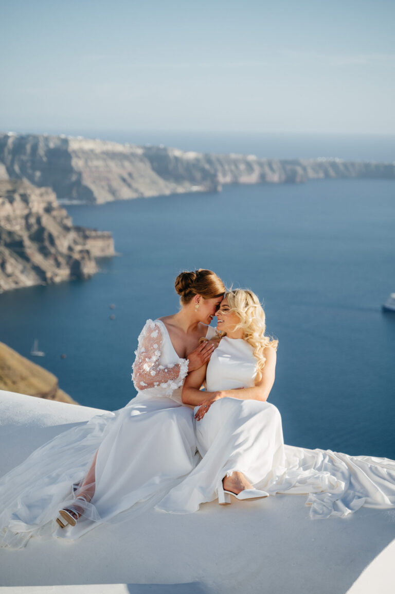 A romantic same-sex wedding at private villa captured forever