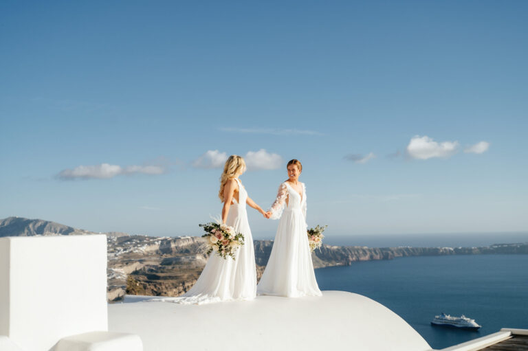 A romantic same-sex wedding at private villa captured forever