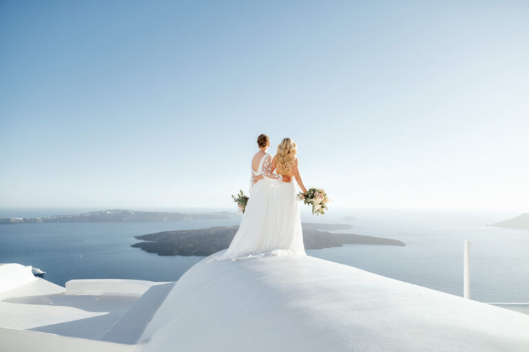 A romantic same-sex wedding at private villa captured forever