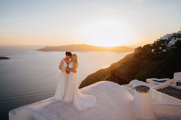 A romantic same-sex wedding at private villa captured forever