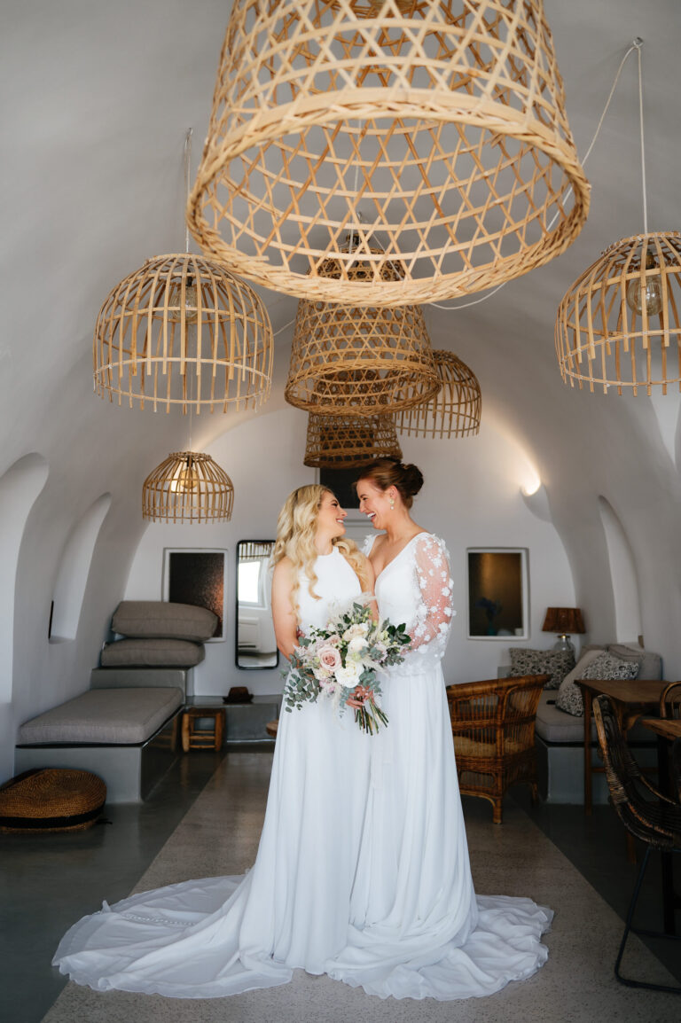 A romantic same-sex wedding at private villa captured forever