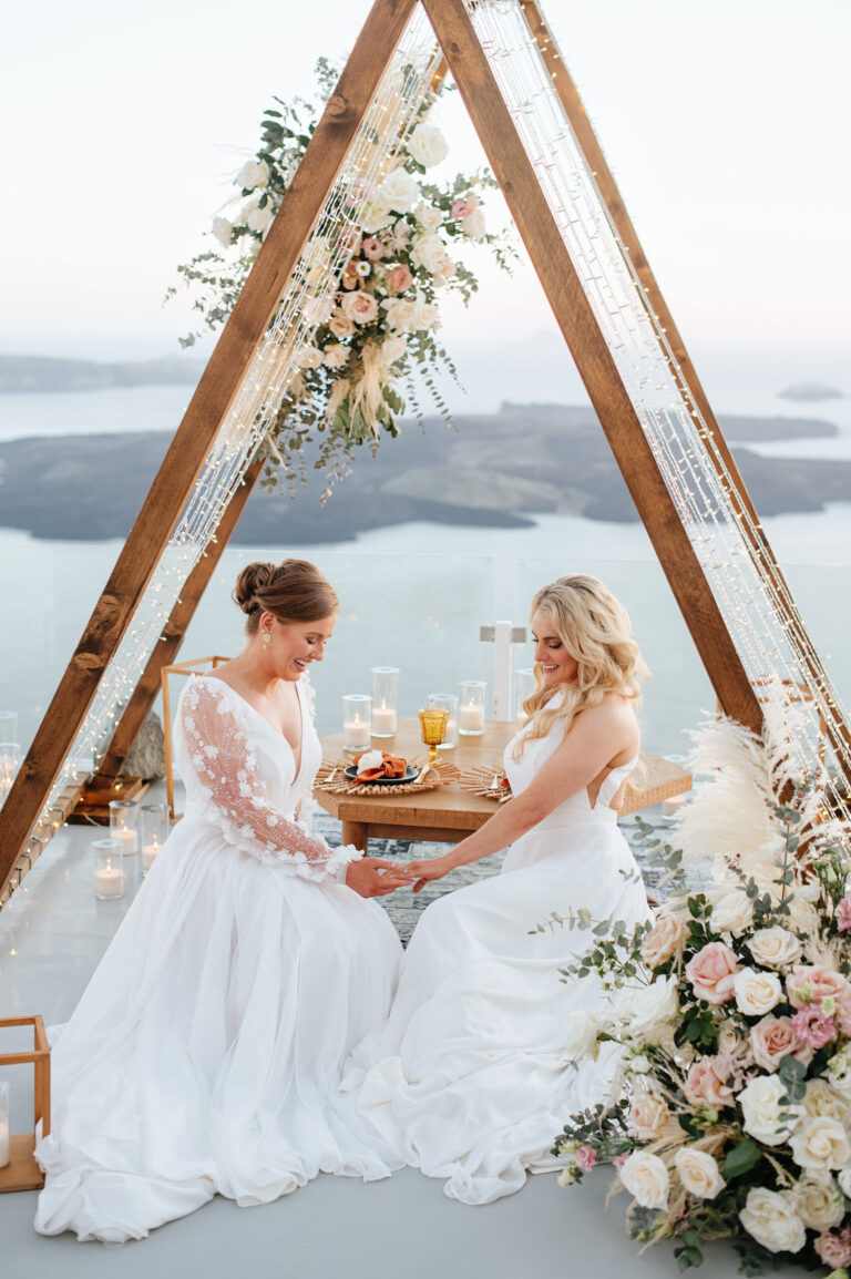 A romantic same-sex wedding at private villa captured forever
