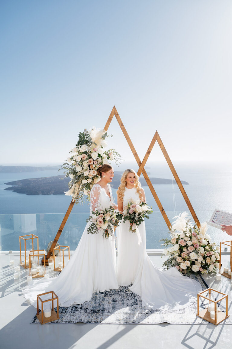 A romantic same-sex wedding at private villa captured forever