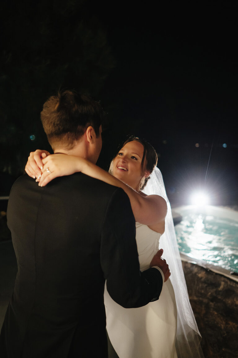 Intimate Santorini elopement at a private villa