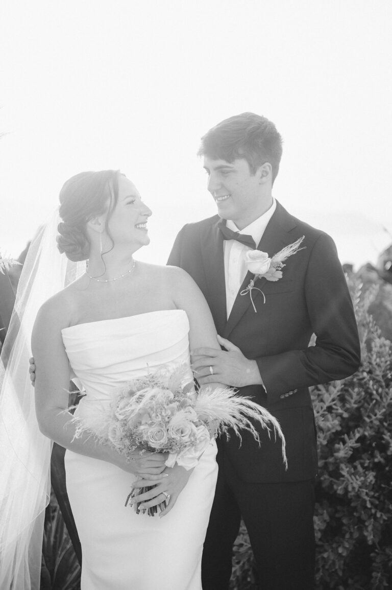 Intimate Santorini elopement at a private villa