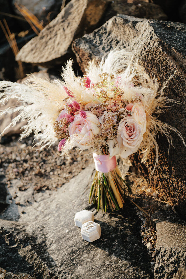 Intimate Santorini elopement at a private villa