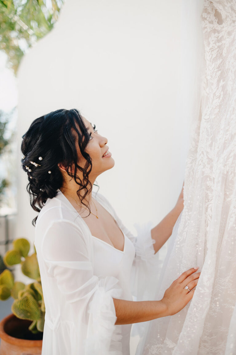 Joyful Santorini wedding journey with guests at Le Cote venue