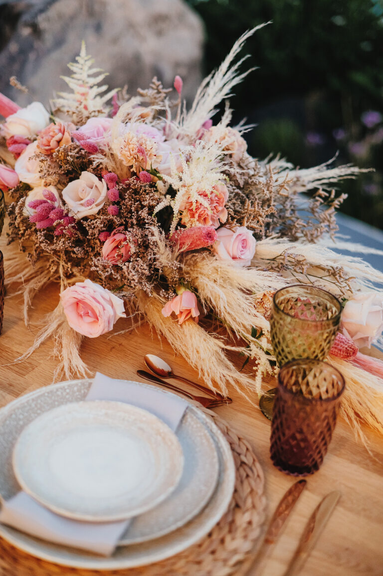 Intimate Santorini elopement at a private villa