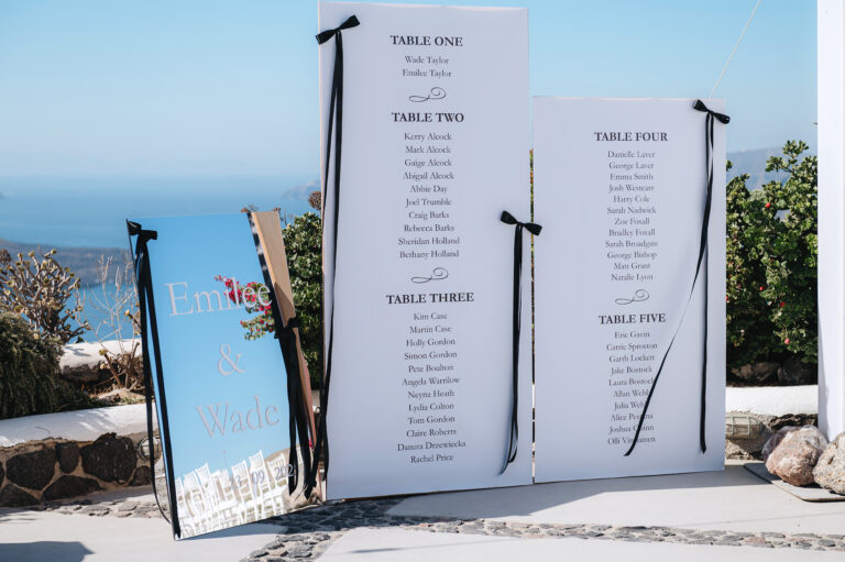 Emily & Wide’s Wedding in Santorini