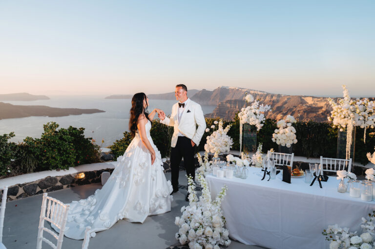 Emily & Wide’s Wedding in Santorini