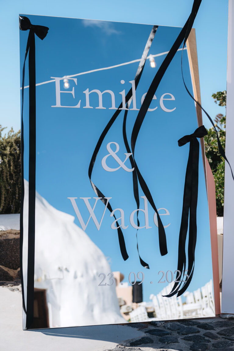 Emily & Wide’s Wedding in Santorini